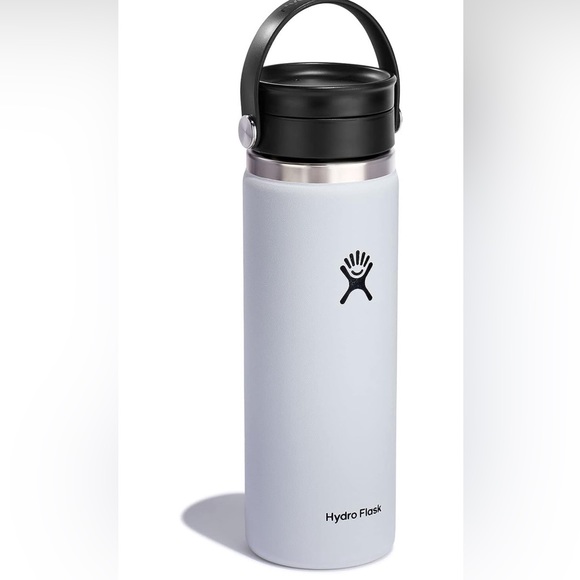 WHITE Hydro Flask Stainless Steel Wide Mouth Bottle - Picture 1 of 4